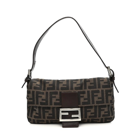 Fendi Handbags - Vintage Fendi Zucca Baquette Shoulder Bag